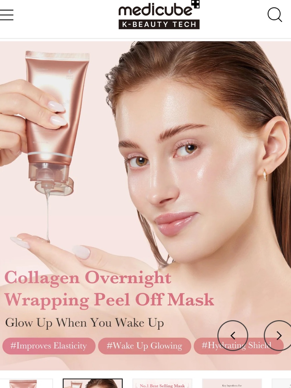 Medicube Collagen Night Wrapping Mask - Picture 2 of 3